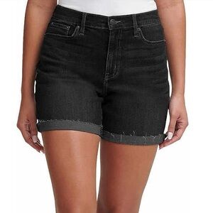 Calvin Klein Womens Roll Cuff Short (Black Sand, 08)